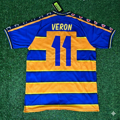 Juan Sebastian Veron Parma Calcio 98-99 Retro Jersey Maillot Trikot Soccer Shirt
