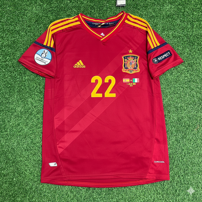 Thiago Alcantara Spain EURO 2012 Final Retro Football Jersey Kit