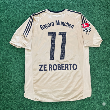 Ze Roberto Bayern München 2004/05 Retro Golden Fußballtrikot Set