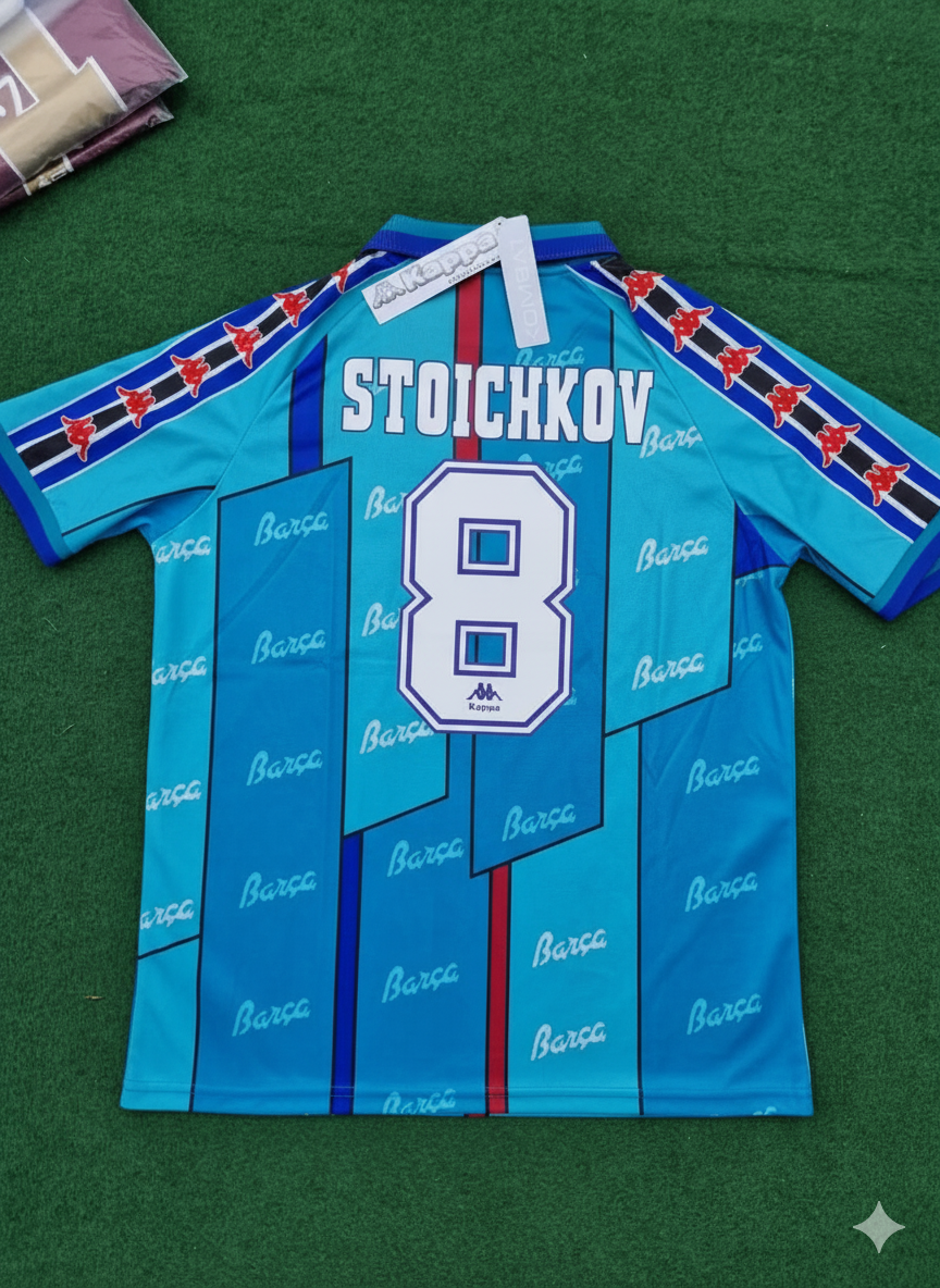Hristo Stoichkov Barcelona 1996 1997 Retro Football Jersey