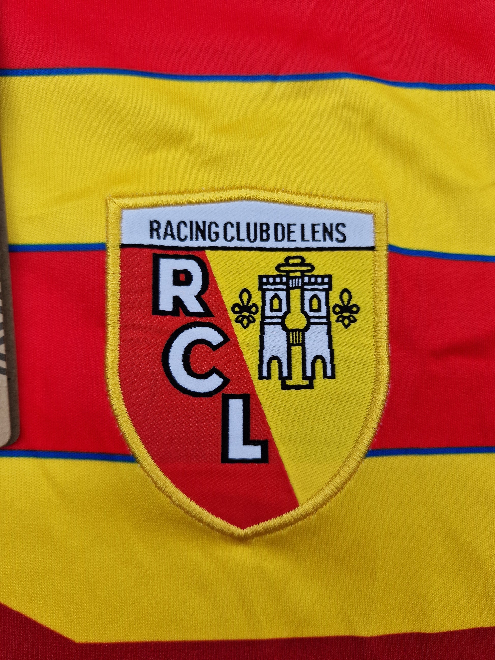 Racing Club de Lens RC Lens 1990s superbe vintage fanion football Racing Club de Lens RC Lens 1990s superbe vintage fanion football