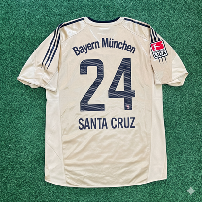 Roque Santa Cruz Bayern München 2004/05 Retro Golden Fußballtrikot Set