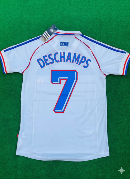 Didier Deschamps France 1998 World Cup Retro Jersey Maillot Trikot