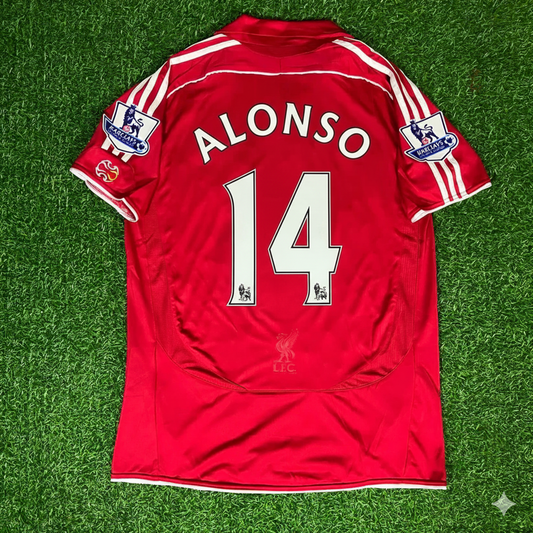 Xabi Alonso Liverpool 2007/08 Premier League Jersey Trikot Maillot
