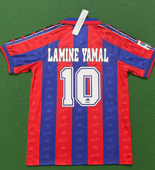 Lamine Yamal Barcelona 1996 1997 Retro Jersey