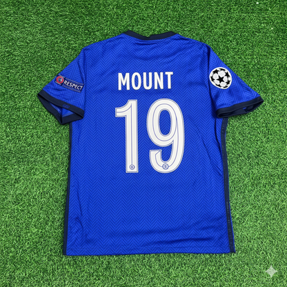 Mason Mount Chelsea 2021 Champions League Final Porto Blue Retro Kit Jersey Trikot Maglia Soccer Shirt