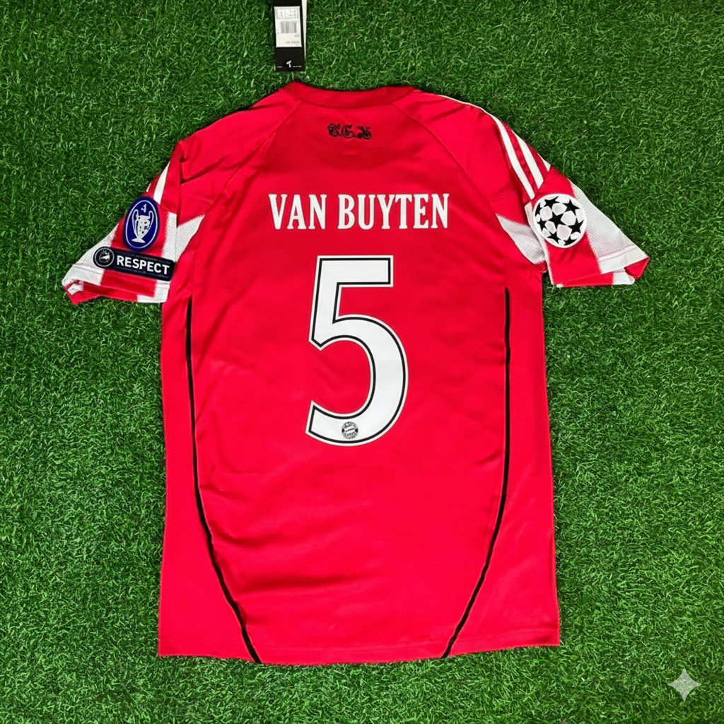 Daniel Van Buyten Bayern Munich 2010/11 Home Jersey Trikot