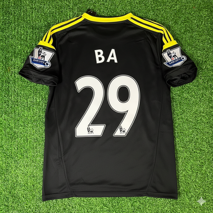 Demba Ba Chelsea 2012 2013 Schwarz Blau Retro Kit Jersey Trikot Maglia Maillot Fußball Shirtı