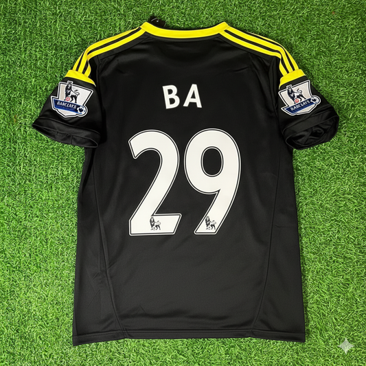 Demba Ba Chelsea 2012 2013 Schwarz Blau Retro Kit Jersey Trikot Maglia Maillot Fußball Shirtı