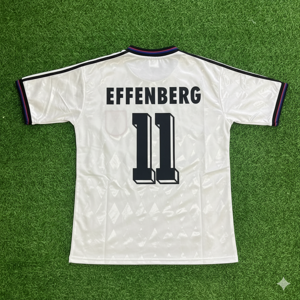 Stefan Effenberg Bayern Munich 1997-1998 Away White Retro Football Jersey Kit