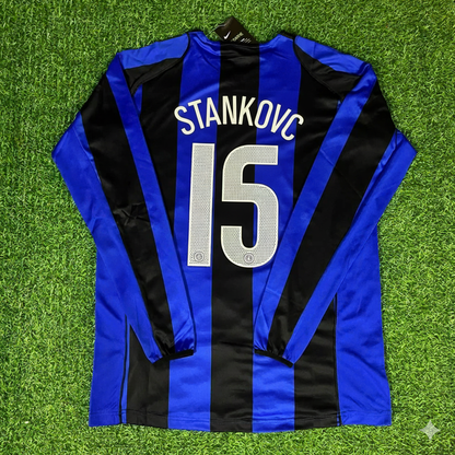 Dejan Stankovic Inter Milan 2004-05 Retro Football Jersey Kit
