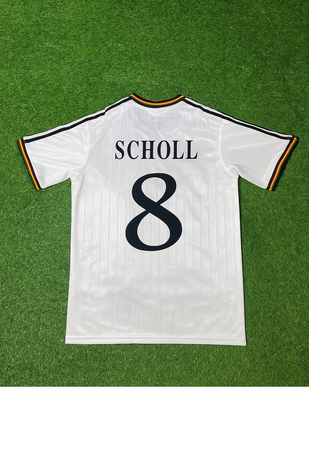 Mehmet Scholl Deutschland EM 1996 Finale Heim Retro Fußballtrikot Set