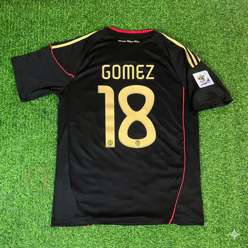Mario Gomez - Germany Deutschland 2010 World Cup Black Jersey Trikot