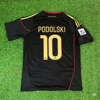 Lukas Podolski - Germany Deutschland 2010 World Cup Black Jersey Trikot