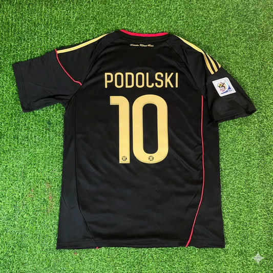 Lukas Podolski - Germany Deutschland 2010 World Cup Black Jersey Trikot