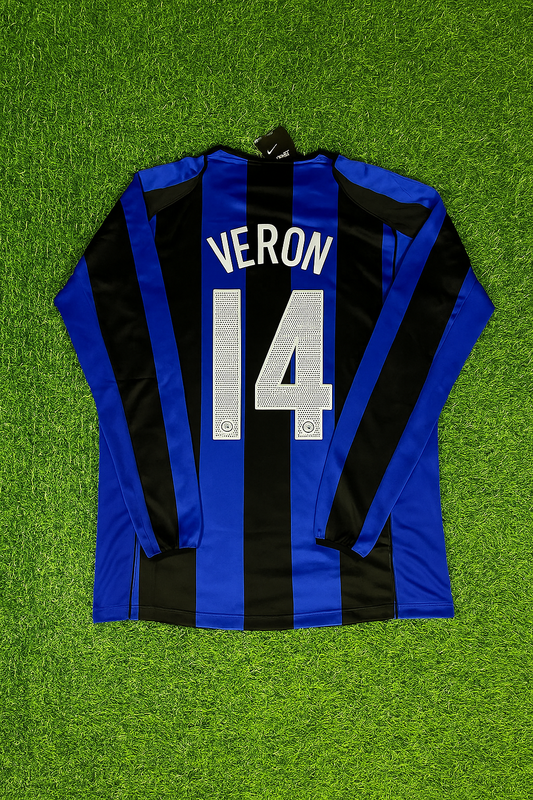 Juan Sebastian Veron Inter Milan 2004-05 Retro Football Jersey Kit