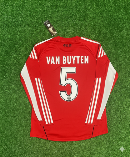 Daniel van Buyten FC Bayern Munich 2010/11 Red Retro Trikot Jersey Trikot Soccer Shirt