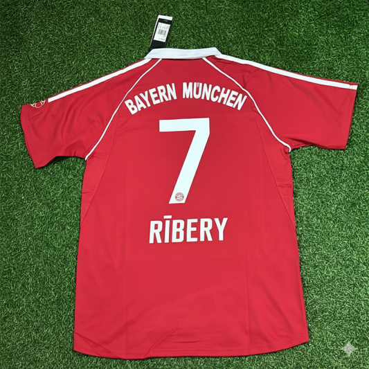 Franck Ribery Bayern Munich 2006/07 Red Retro Football Jersey Kit
