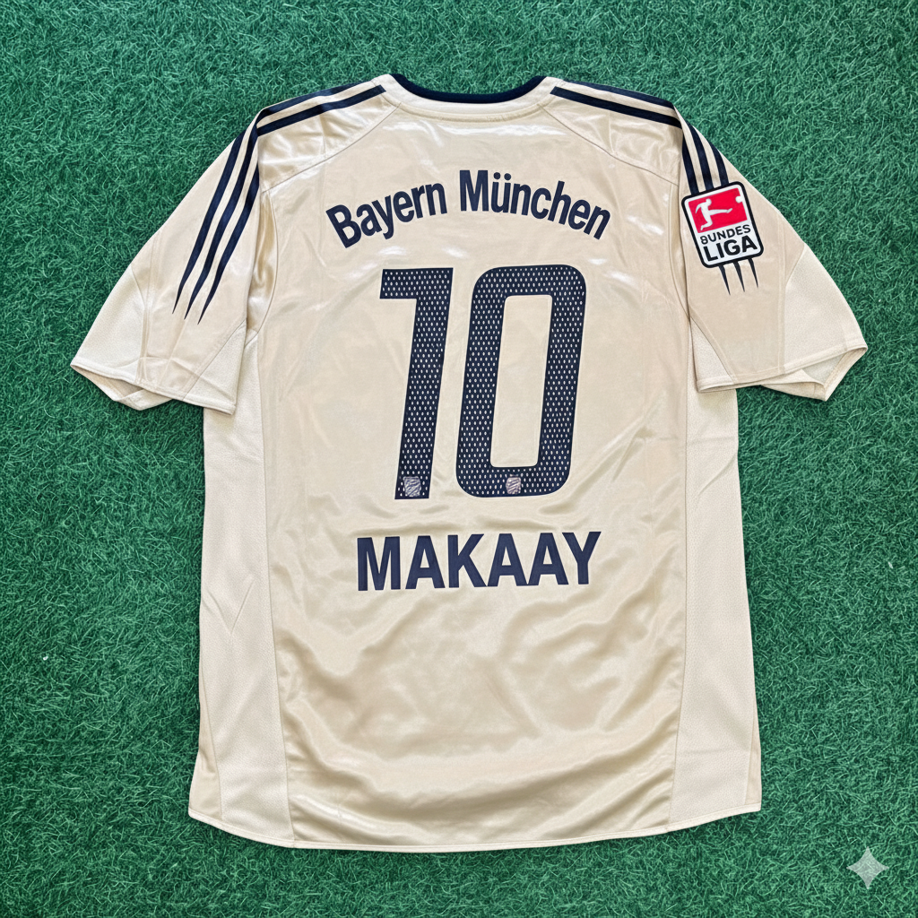 Roy Makaay München 2004/05 Retro Golden Fußballtrikot Set
