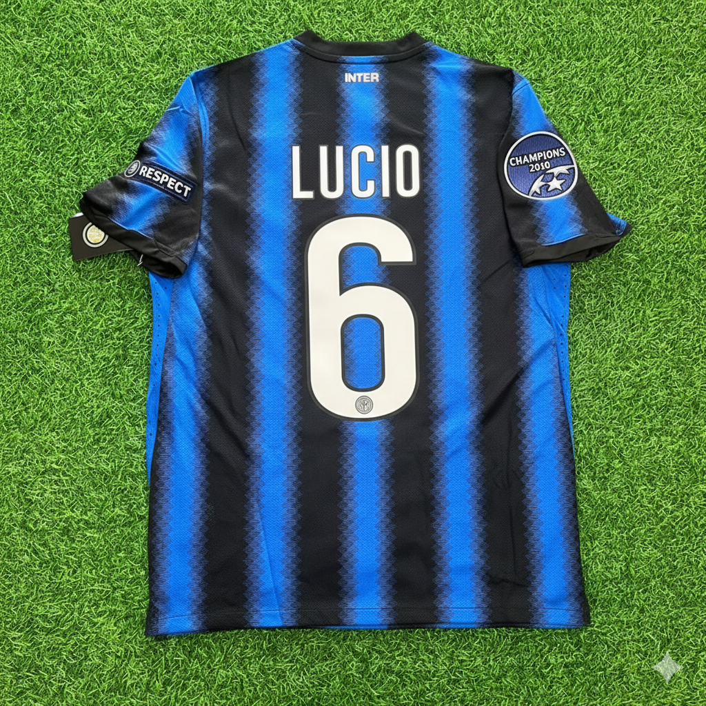 Lucio - Inter 2010 2011 Jersey Soccer Trikot Maillot Maglia Soccer Shirt