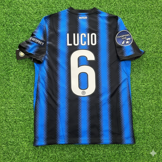 Lucio - Inter 2010 2011 Jersey Soccer Trikot Maillot Maglia Soccer Shirt