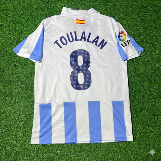 Jeremy Toulalan Málaga CF 2012/13 Retro Home Football Jersey Kit