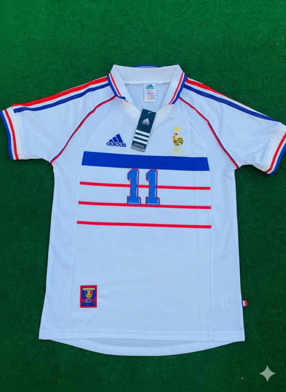 Robert Pires France 1998 World Cup Retro Jersey Maillot Trikot