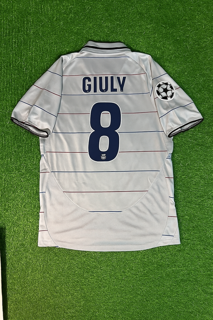 Ludovic Giuly 8 - Barcelona 2004/2005 Blue Garnet Retro Jersey Trikot