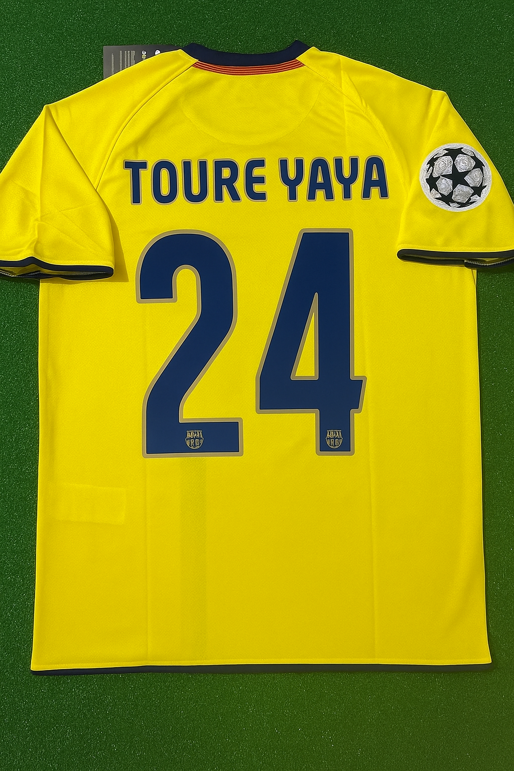 Yaya Toure 2008-09 Barcelona Gelbes Retro-Trikot