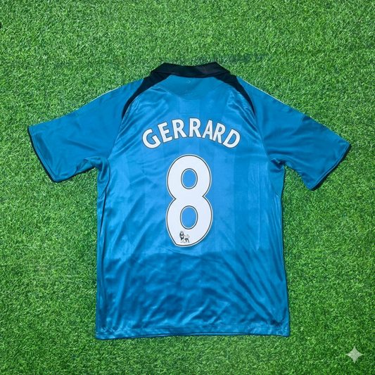 Steven Gerrard Liverpool 2008–2009 Green Retro Football Jersey Kit