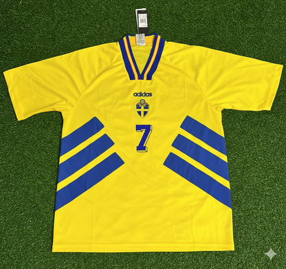 Henrik Larsson Sweden Retro Football Jersey Kit