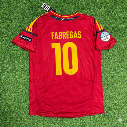 Cesc Fabregas Spain EURO 2012 Final Retro Football Jersey Kit