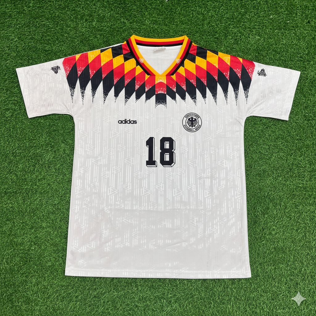Jürgen Klinsmann Deutschland 1994 Weltmeisterschaft Retro Football Jersey Kit