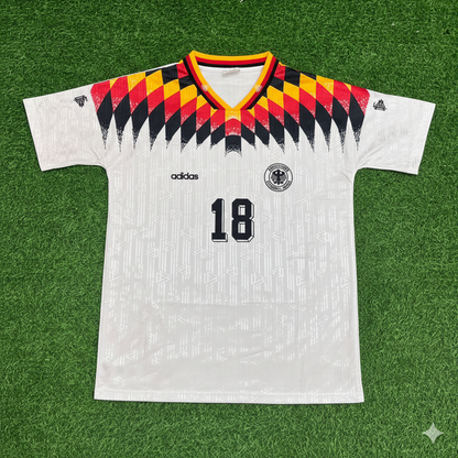 Jürgen Klinsmann Deutschland 1994 Weltmeisterschaft Retro Football Jersey Kit