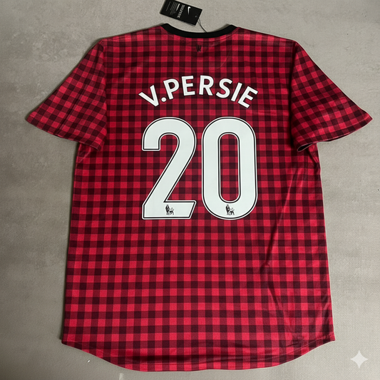 Robin van Persie Manchester United 2012 2013 Season Red Retro Jersey Maillot Trikot
