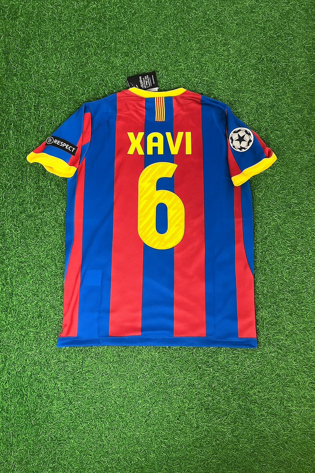 Xavi Barcelona 2011 London Final Jersey Trikot Maillot Soccer Shirt