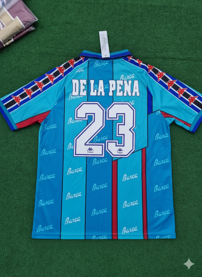 Ivan de la Pena Barcelona 1996 1997 Retro Football Jersey
