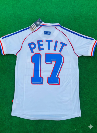 Emmanuel Petit France 1998 World Cup Retro Jersey Maillot Trikot