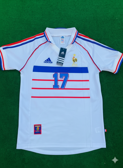 Emmanuel Petit France 1998 World Cup Retro Jersey Maillot Trikot