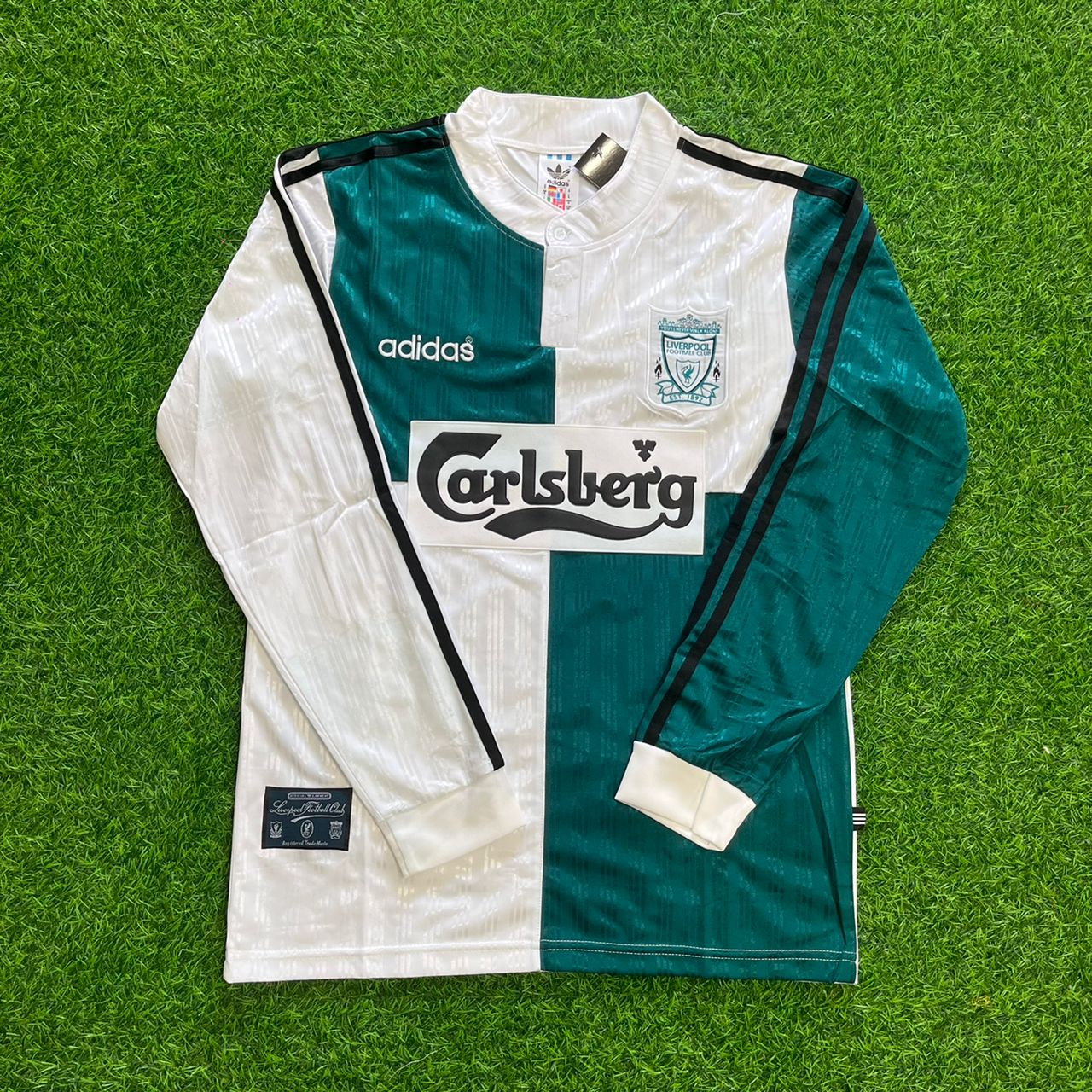 Robbie Fowler Liverpool 1995–1996 Away Retro Football Jersey Kit