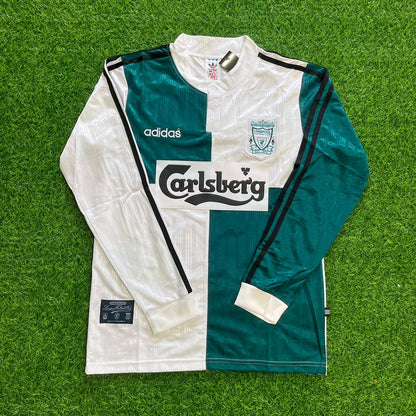 Robbie Fowler Liverpool 1995–1996 Away Retro Football Jersey Kit