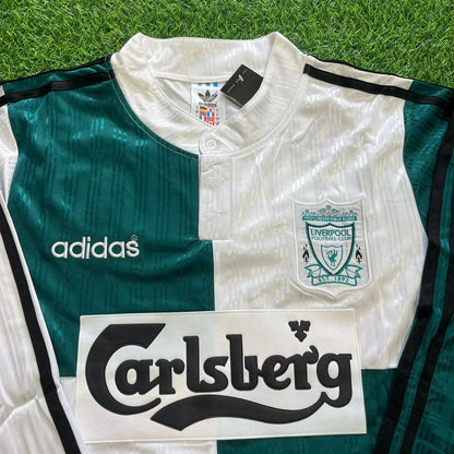 Robbie Fowler Liverpool 1995–1996 Away Retro Football Jersey Kit