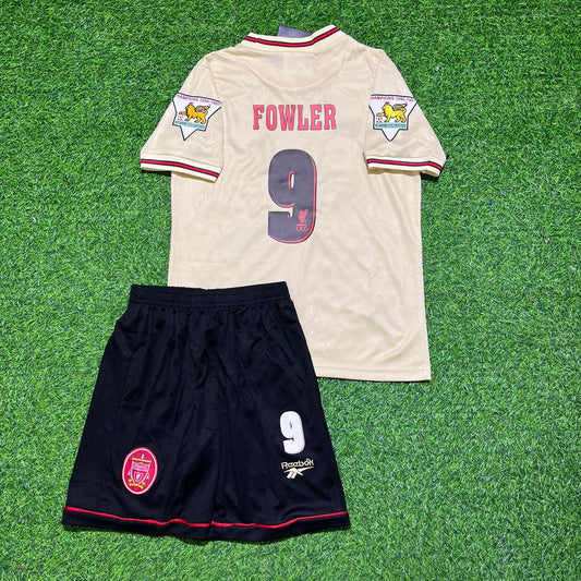 Robbie Fowler Liverpool 1996/1997 Retro Kids White Football Jersey