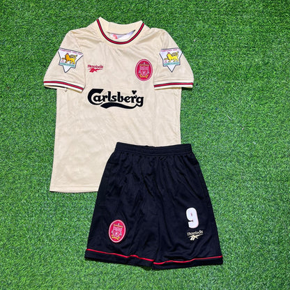 Robbie Fowler Liverpool 1996/1997 Retro Kids White Football Jersey