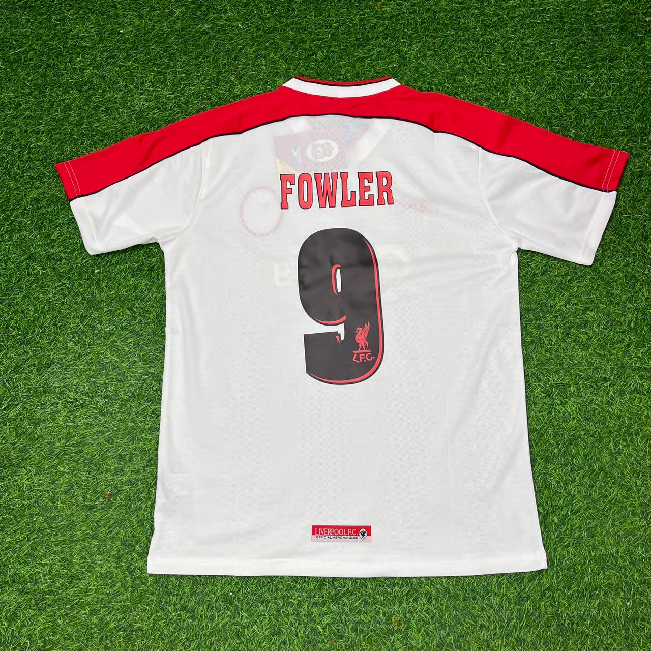 Robbie Fowler Liverpool 1998-1999 Away White Retro Football Jersey