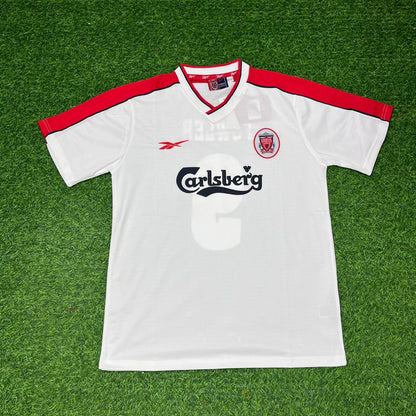 Robbie Fowler Liverpool 1998-1999 Away White Retro Football Jersey