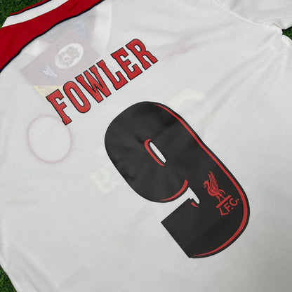 Robbie Fowler Liverpool 1998-1999 Away White Retro Football Jersey