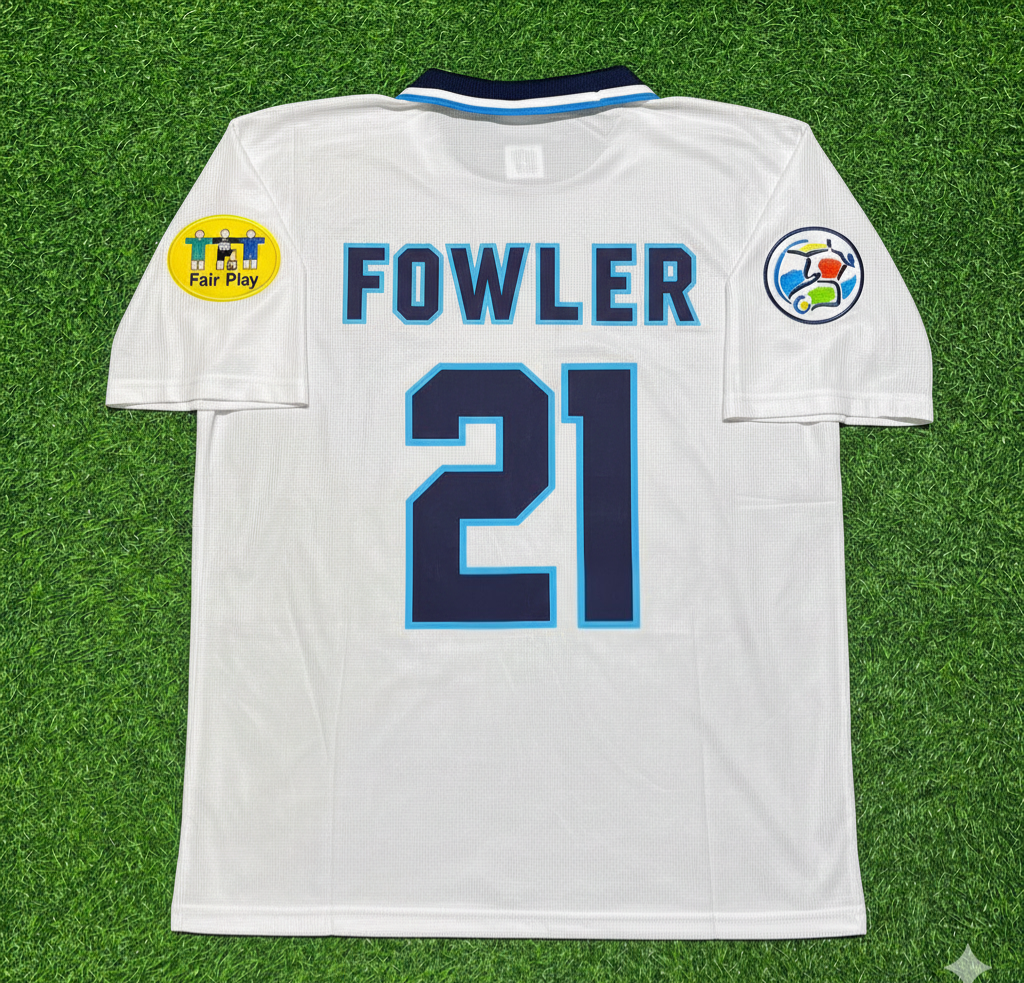 Robbie Fowler England EURO 1996 Retro Football Jersey