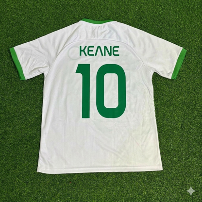 Robbie Keane 10- Ireland Vintage Special Edition White Football Jersey Kit
