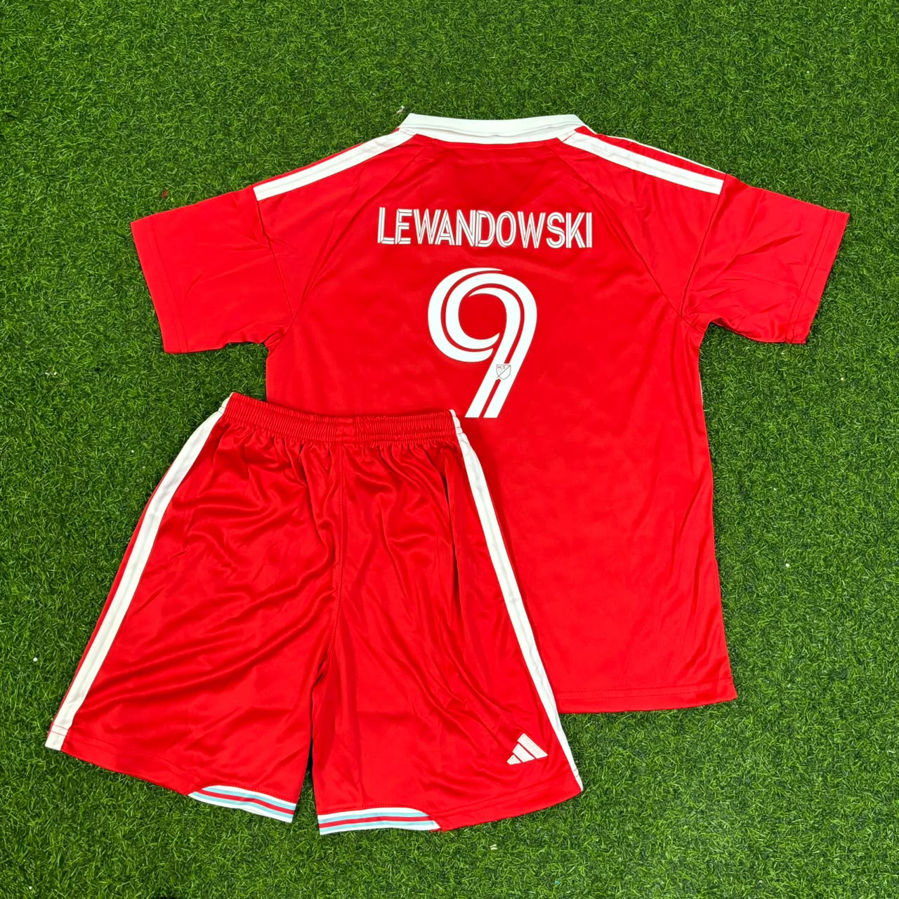 Robert Lewandowski Chicago Fire FC 2026-2027 Kids Red New Season Soccer Kit Jersey